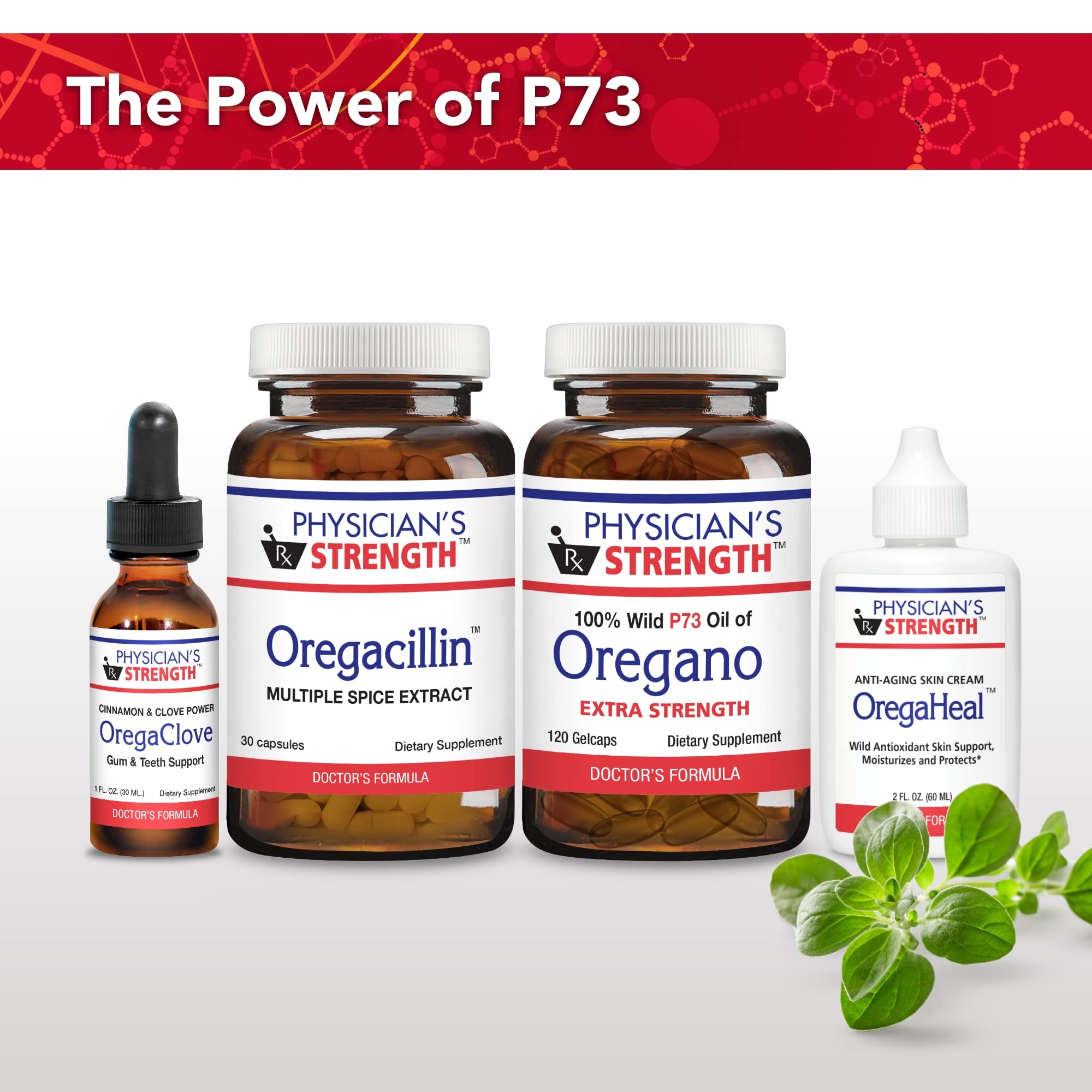 Physician's Strength producto en mano para comparar tamaño y porción práctica