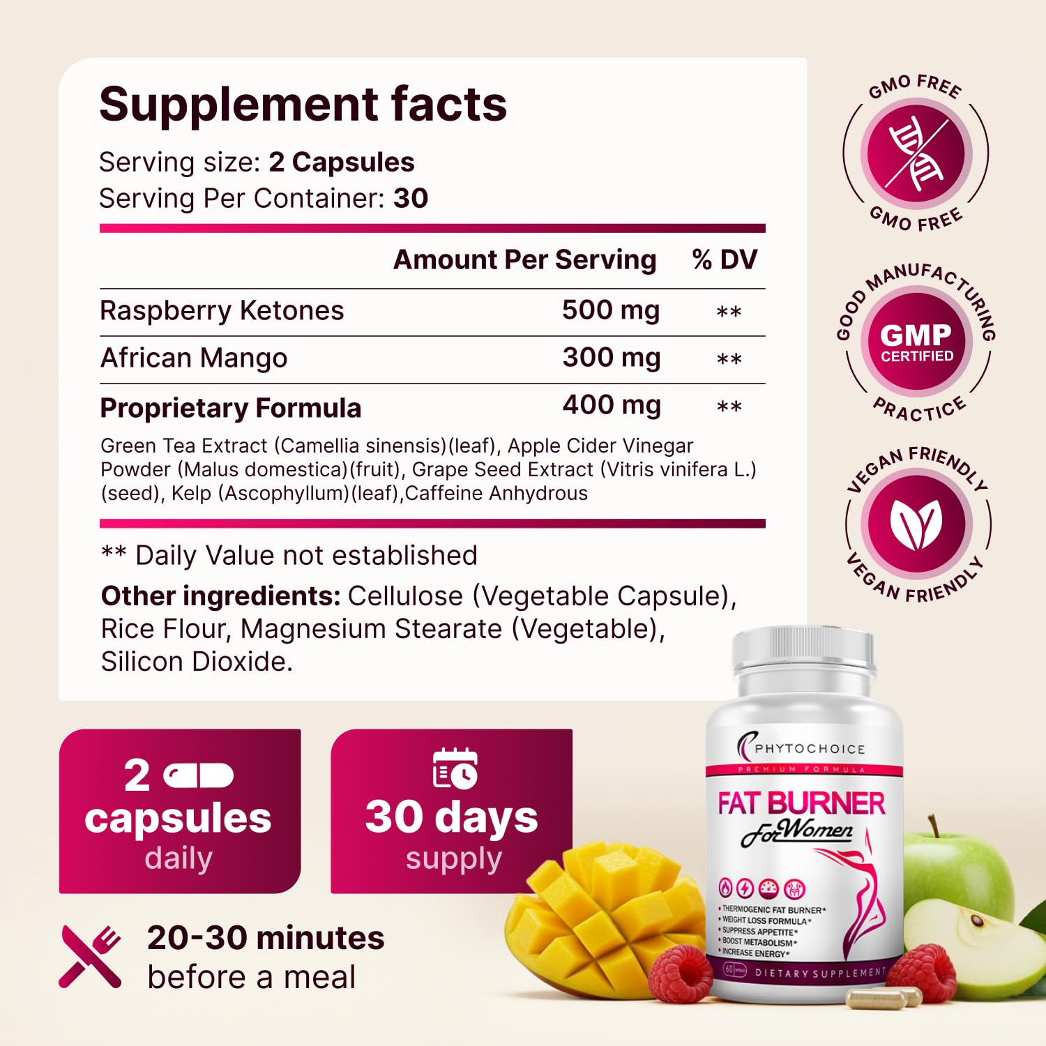 PHYTOCHOICE mujer activa tomando el suplemento antes del entrenamiento