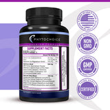 PHYTOCHOICE diversos ingredientes naturales agrupados para transparencia de fórmula