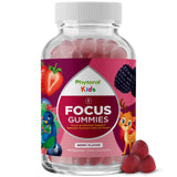 Phytoral envase frontal de gominolas veganas para enfoque infantil, conveniencia diaria