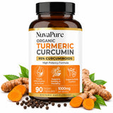 Pillow Daddy frasco Nuvapure Turmeric frente mostrando diseño y beneficio de claridad