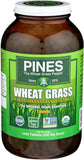 Pines envase frontal de Wheat Grass orgánico mostrando diseño y cantidad 1400 tabletas