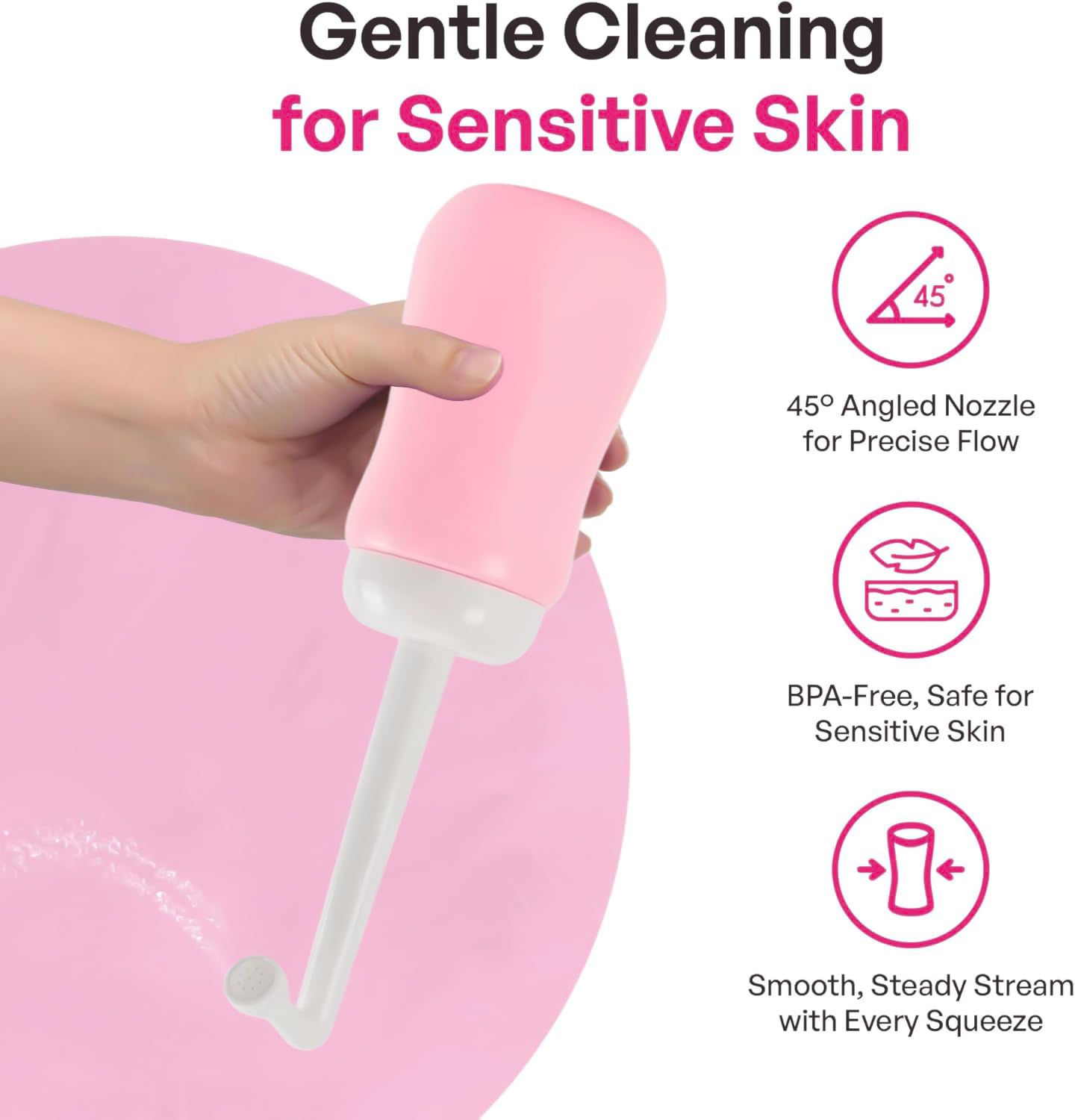 Pink Alley funda de almacenamiento incluida, mantiene la botella limpia y discreta