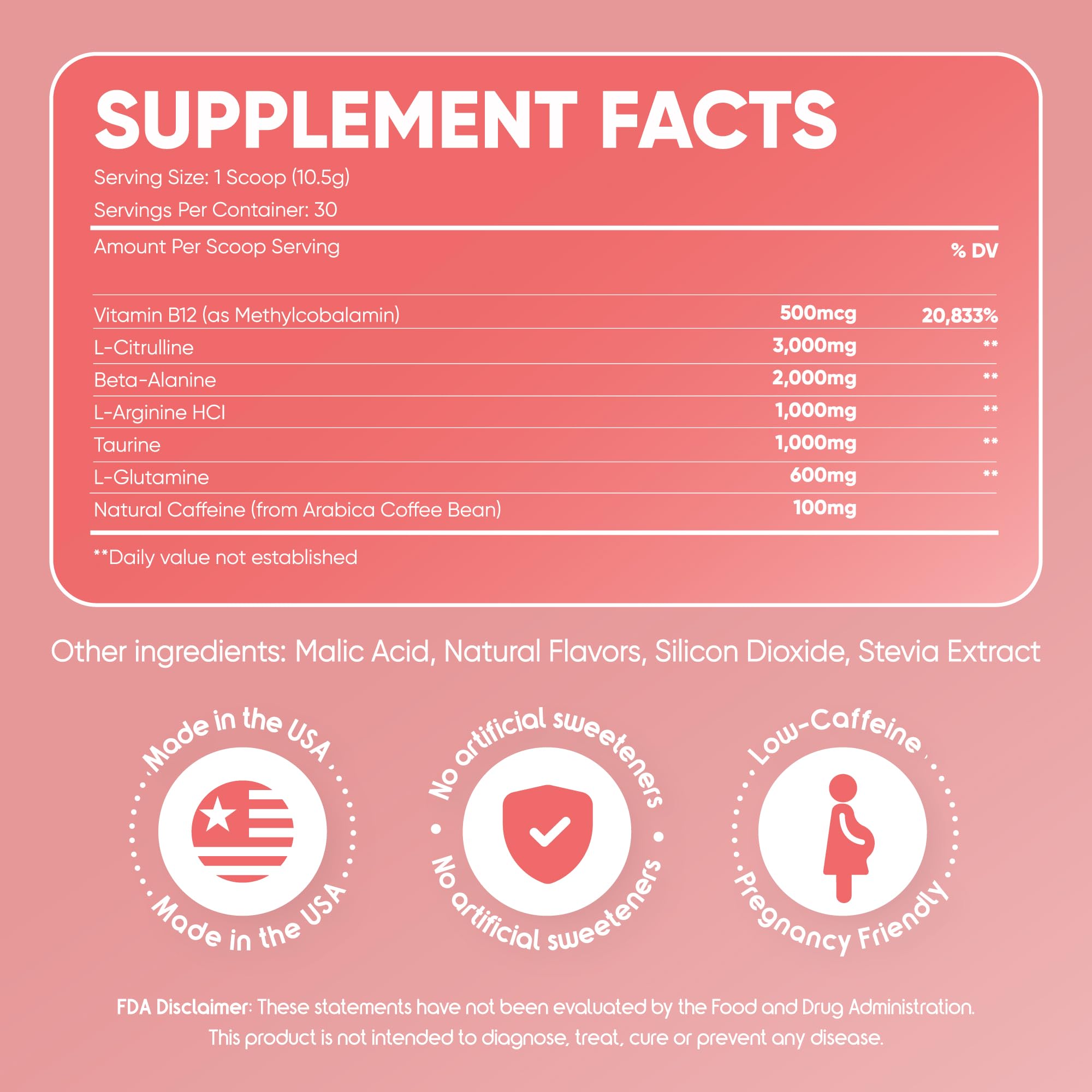 PINK NUTRABUMP envase junto a mano para comparar tamaño y porciones