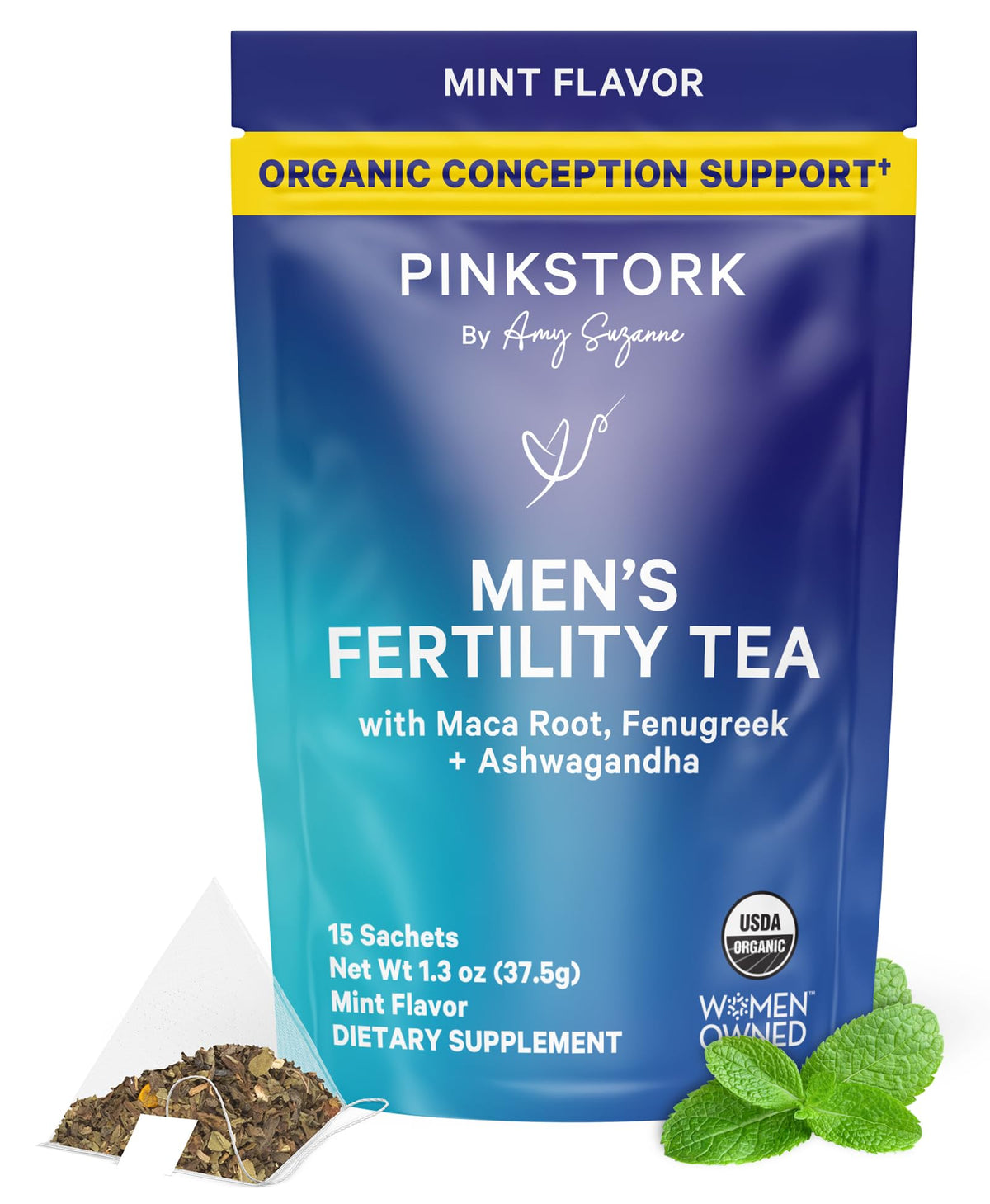 Pink Stork empaque frontal BlueStork muestra certificación y confianza
