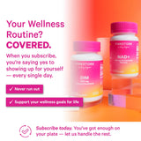 Pink Stork etiqueta detallada con ingredientes clave y transparencia