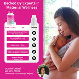 Pink Stork cápsula en mano para comparar tamaño y comodidad de uso