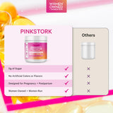Pink Stork cuchara medida con polvo listo para preparar bebida