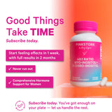 Pink Stork etiqueta con ingredientes y cantidades claras para confianza