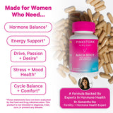Pink Stork etiqueta con ingredientes y certificaciones visibles