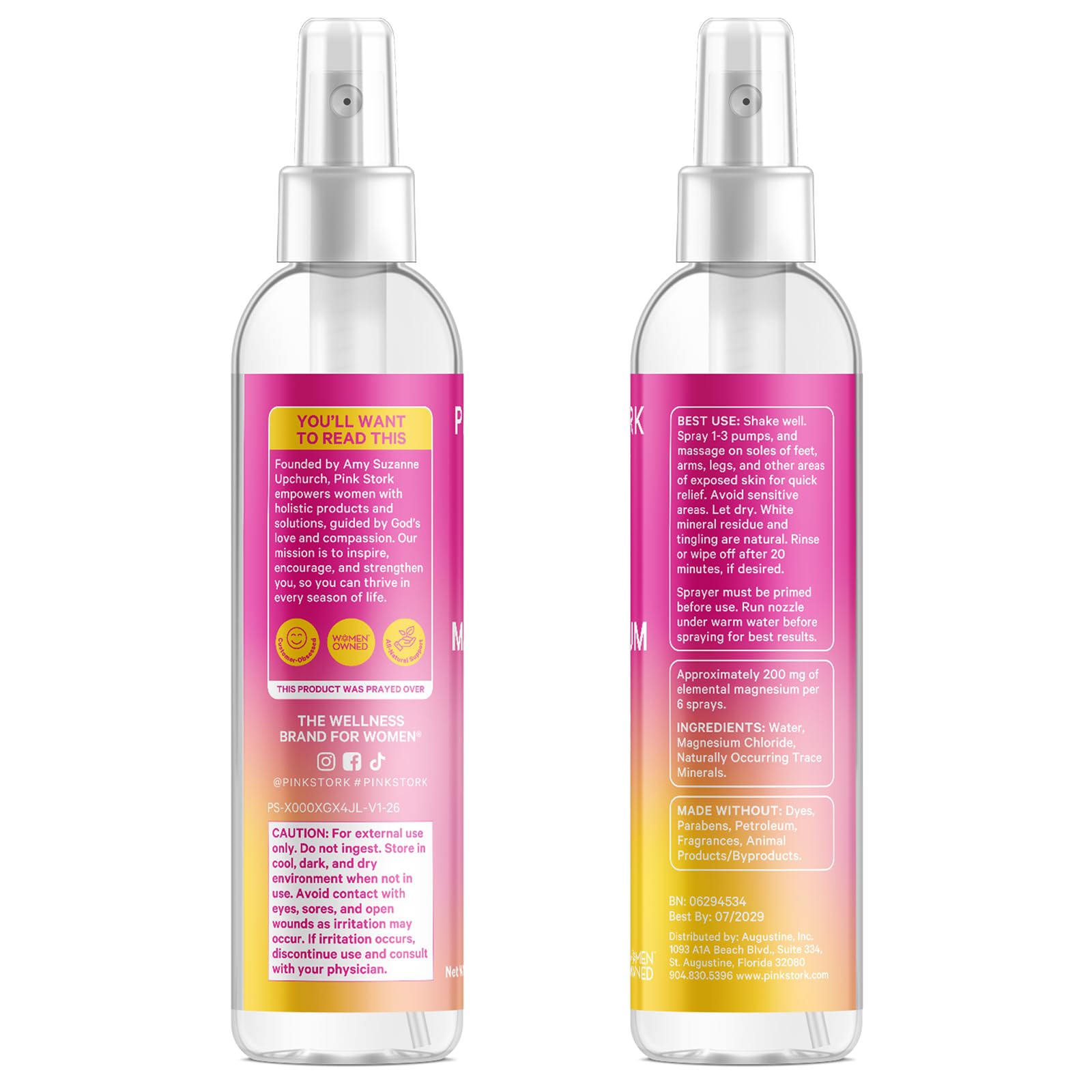 Pink Stork botella en bolso de maternidad ideal para uso fuera de casa