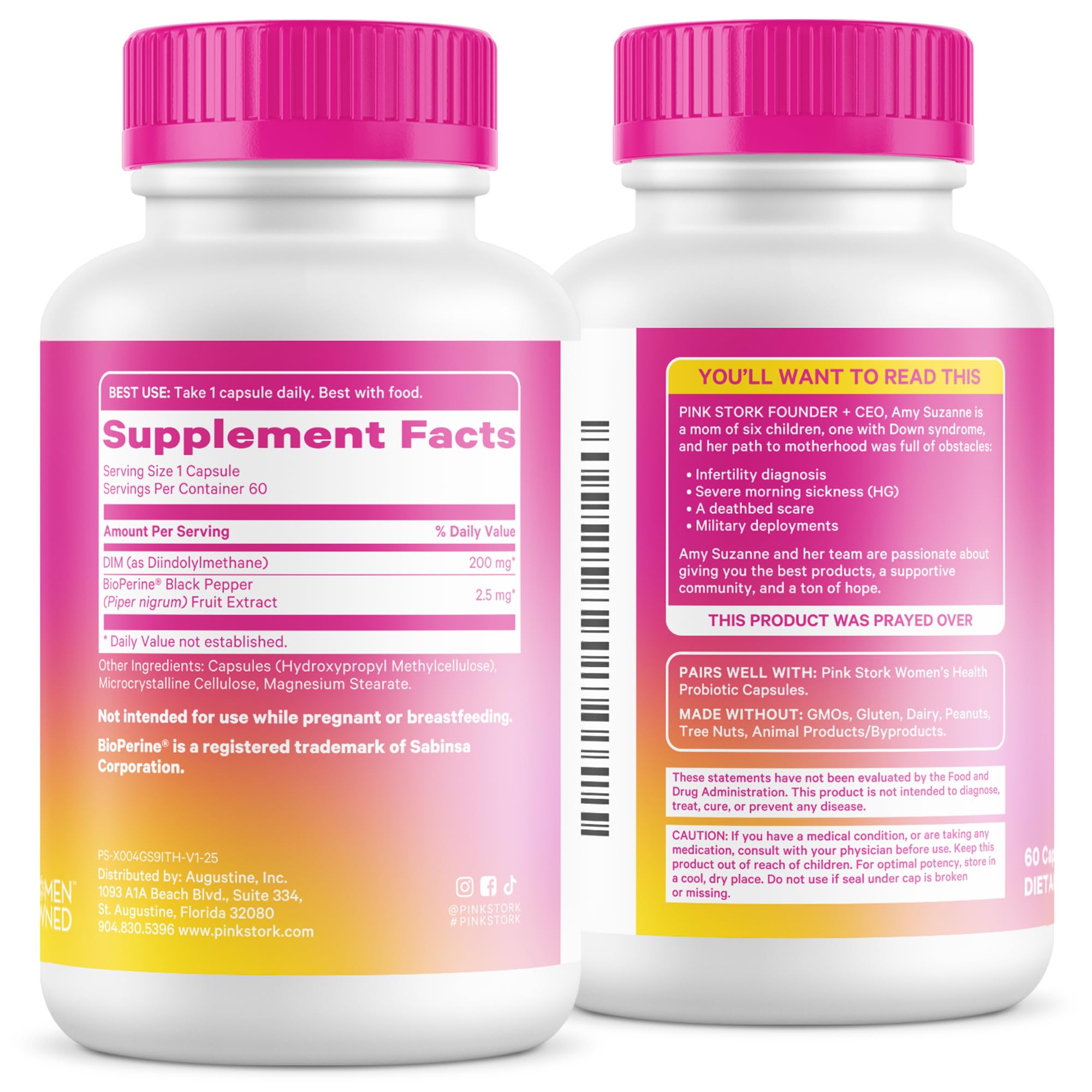 Pink Stork escena de estilo de vida relajada que transmite bienestar hormonal