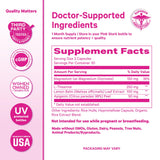 Pink Stork etiqueta con certificaciones cGMP y pruebas de terceros