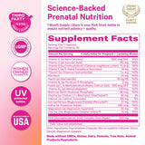 Pink Stork etiqueta nutricional detallada con ingredientes clave visibles
