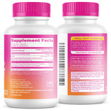 Pink Stork etiqueta con información nutricional clara y dosificación