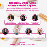 Pink Stork frasco con protección UV que conserva la potencia del producto