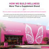 Pink Stork frasco con protección UV que mantiene la potencia