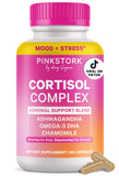 Pink Stork envase frontal de Cortisol Complex mostrando presentación y dosis