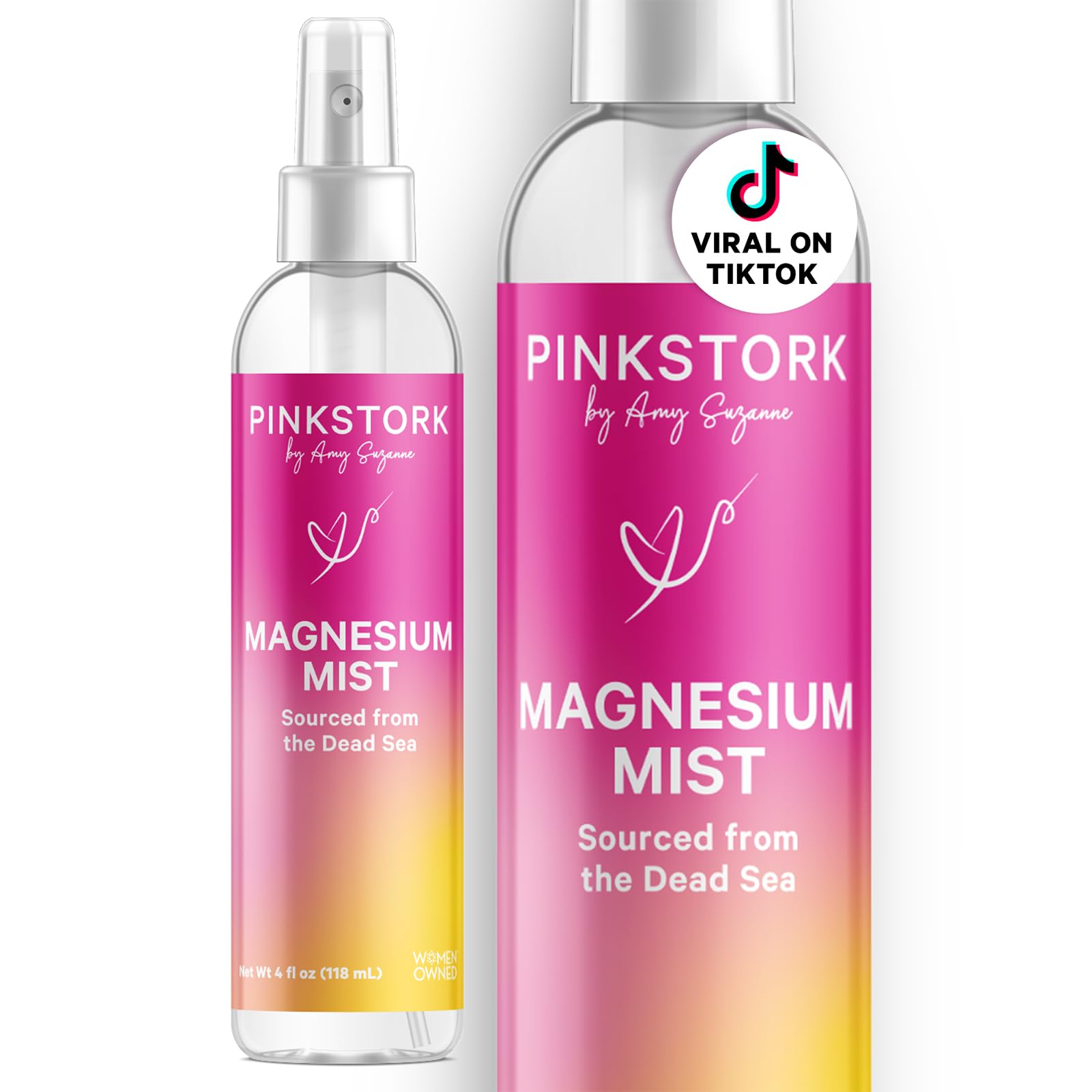 Pink Stork frontal del envase 4 oz mostrando diseño limpio y sin fragancia