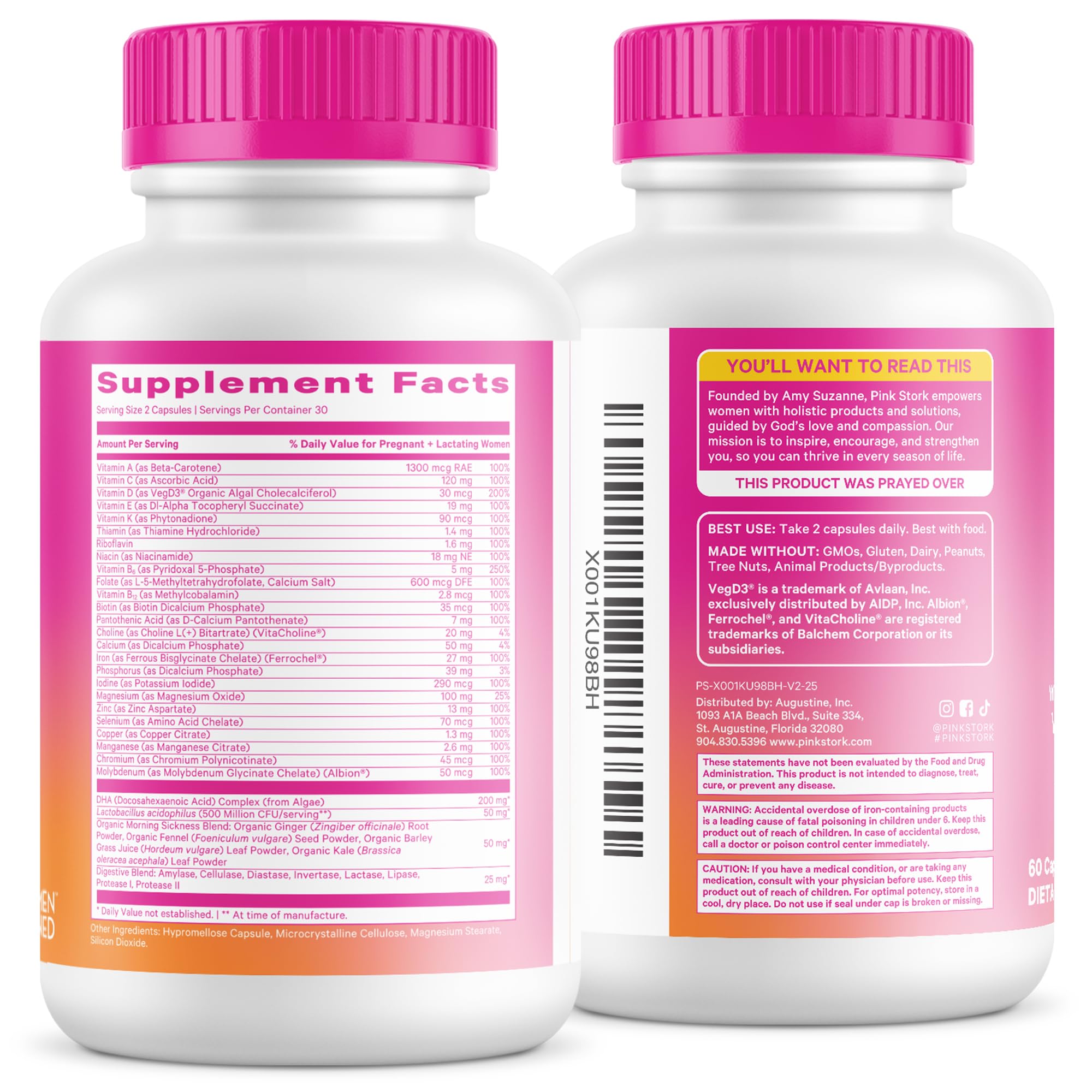 Pink Stork comparación con otros suplementos mostrando combinación todo en uno