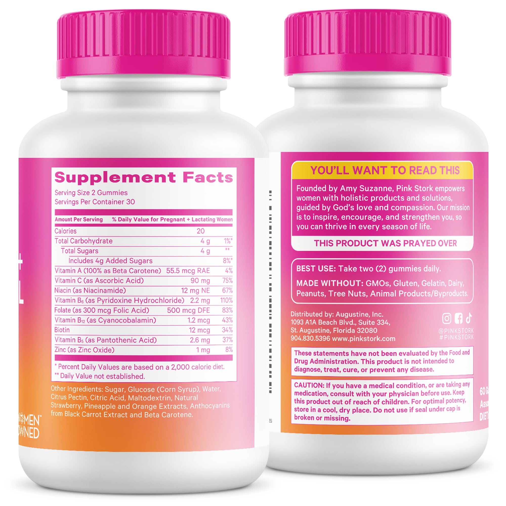 Pink Stork sello de calidad cGMP y prueba de terceros que genera confianza