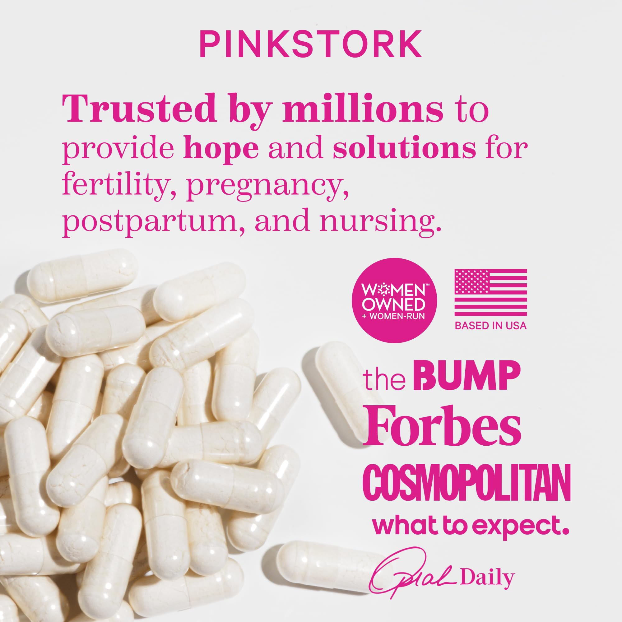 Pink Stork suplemento integrado en rutina materna cotidiana