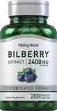 Piping Rock botella frontal con cápsulas y etiqueta visible, claridad y confianza