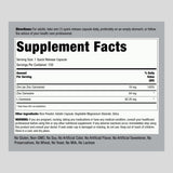 Piping Rock etiqueta con información de 84 mg y beneficios visibles