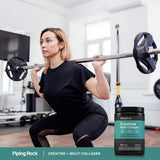Piping Rock en ambiente de gimnasio mostrando uso práctico tras entreno
