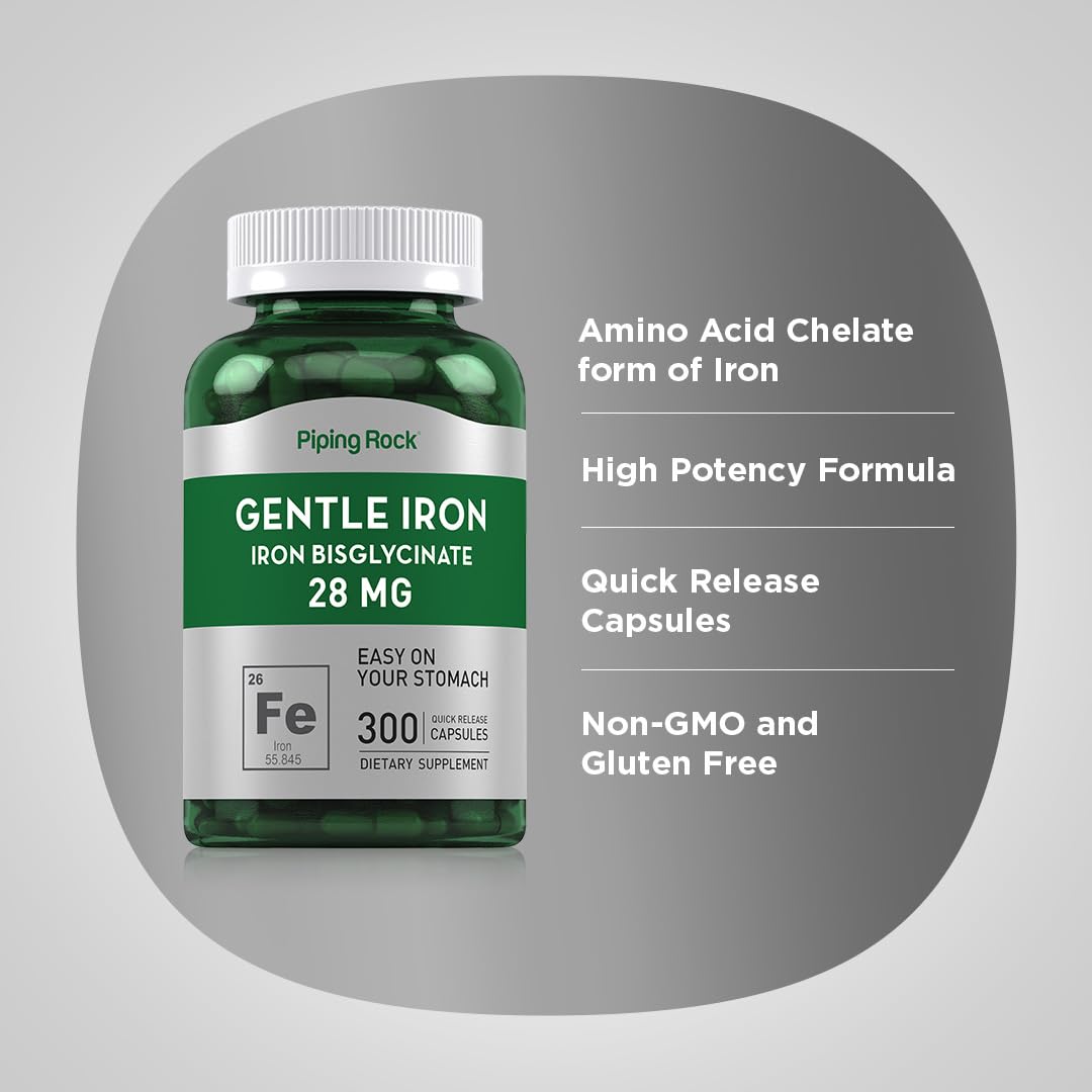 Piping Rock etiqueta con 28 mg destacando concentración y libre de gluten