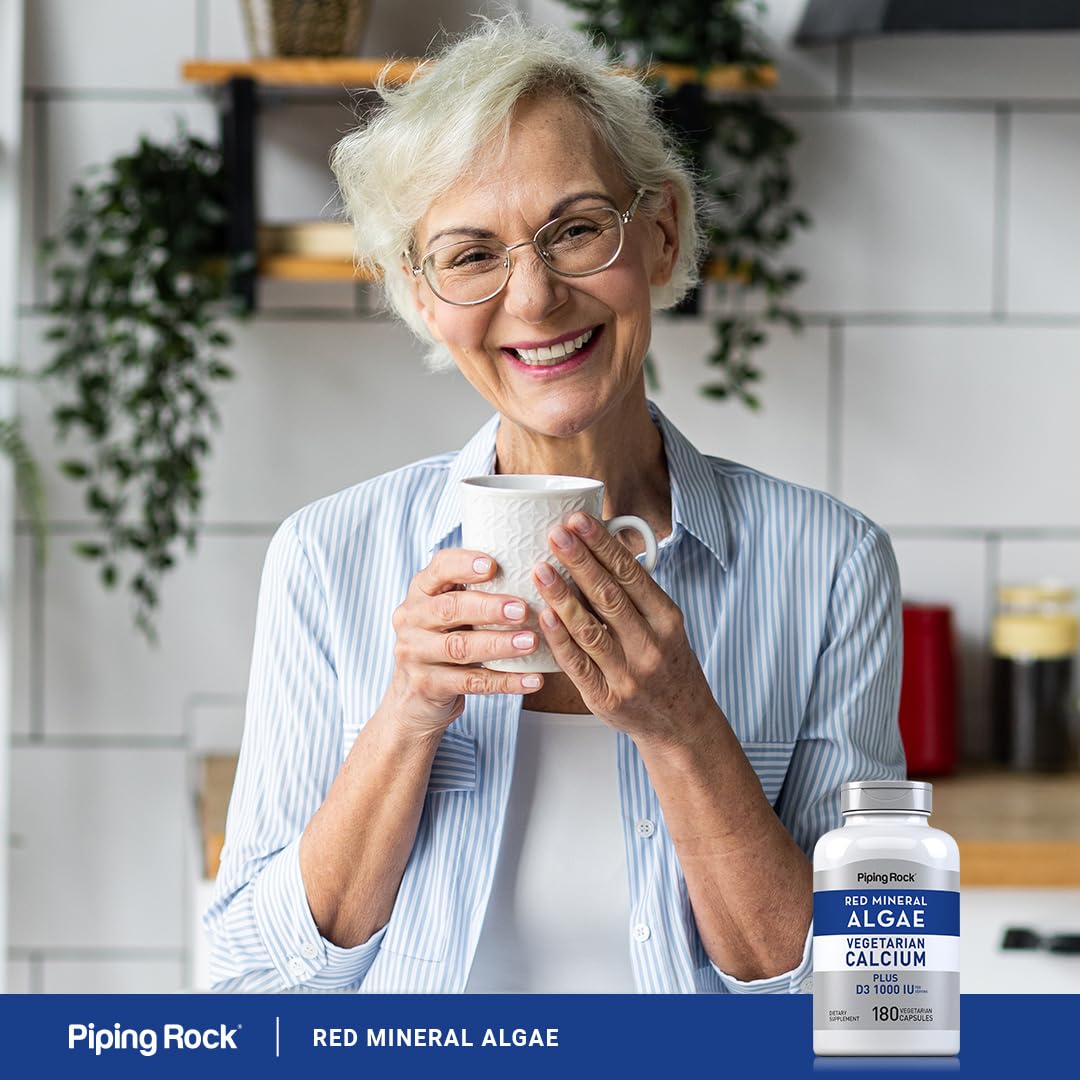 Piping Rock etiqueta nutricional con D3 1000 UI y minerales