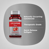 Piping Rock etiqueta legible con información de 10 mg por cápsula clara