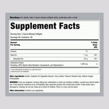 Piping Rock primer plano de una softgel transparente fácil de tragar