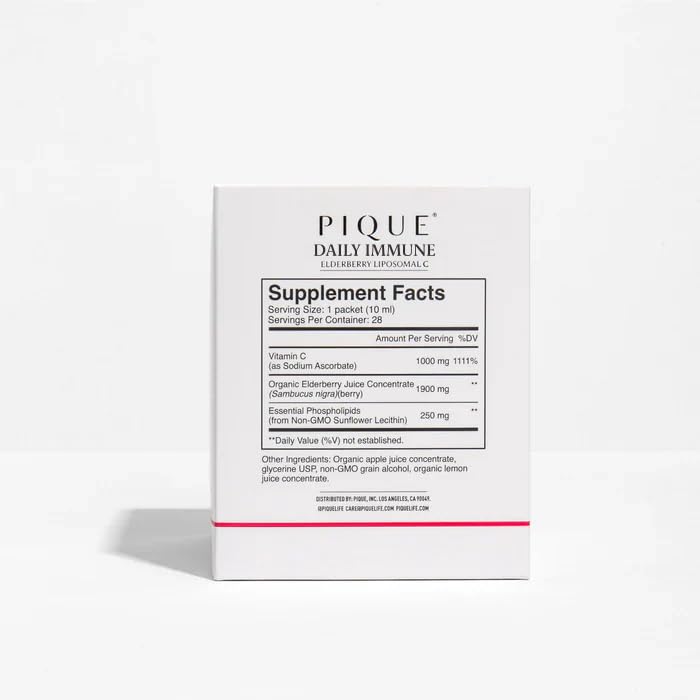 PIQUE detalle de textura liposomal, beneficio: absorción mejorada visualizada