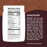 Pirq textura del polvo de cacao para mezclar, muestra suavidad
