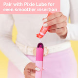 Pixie Cup aplicador bajo agua para mostrar limpieza rápida y segura