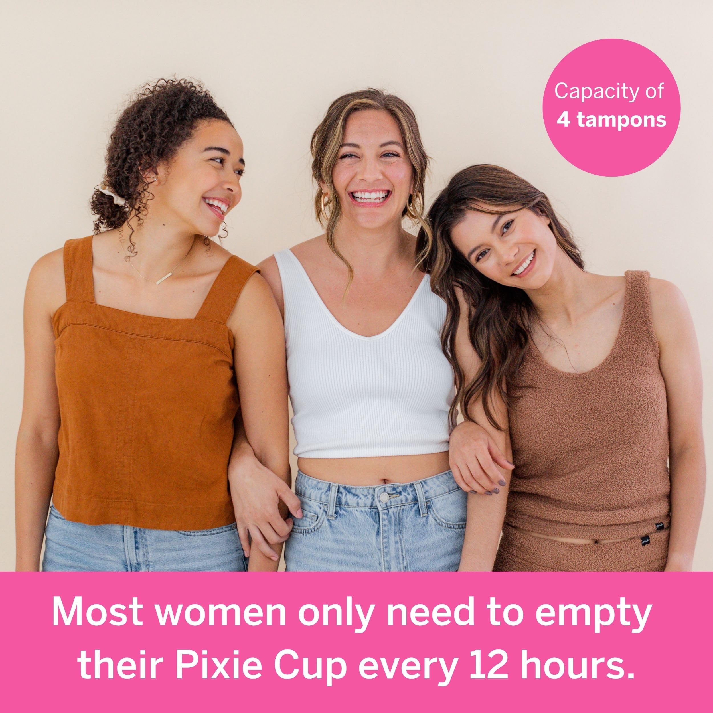 Demostración de plegado de Pixie Cup facilitando inserción sin dolor