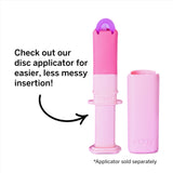 Pixie Cup guardada en funda compacta para higiene y transporte fácil