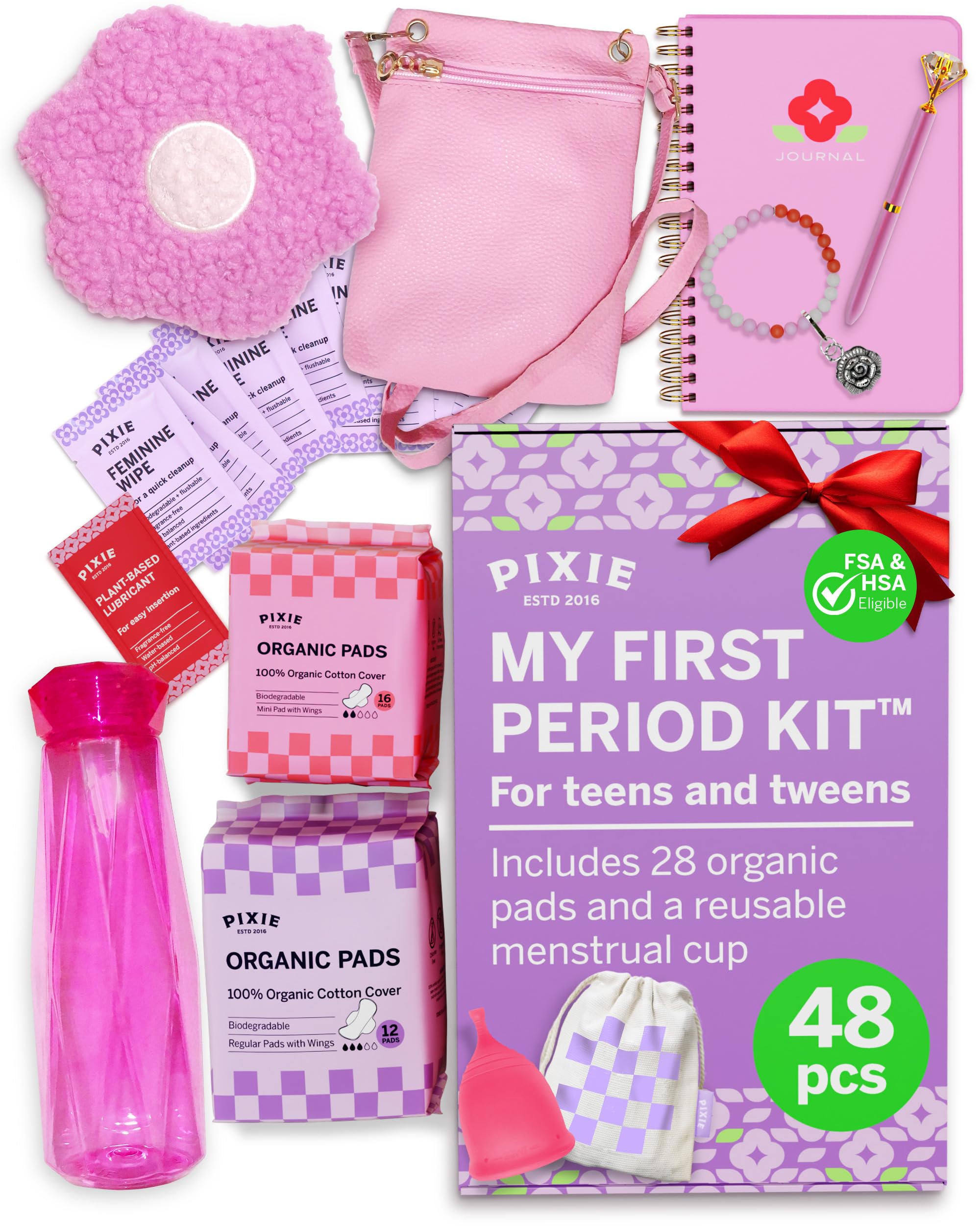 Pixie Cup pack frontal mostrando el kit completo y preparación tranquila