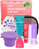 Pixie Cup kit frontal mostrando todos los componentes y comodidad
