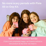 Pixie Cup etiqueta del empaque con certificaciones y beneficios claros