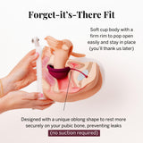 Pixie Cup etiqueta de silicona médica, material seguro y sin tóxicos