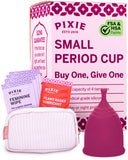 Pixie Cup Pixie Soft vista frontal del envase mostrando contenido y beneficios