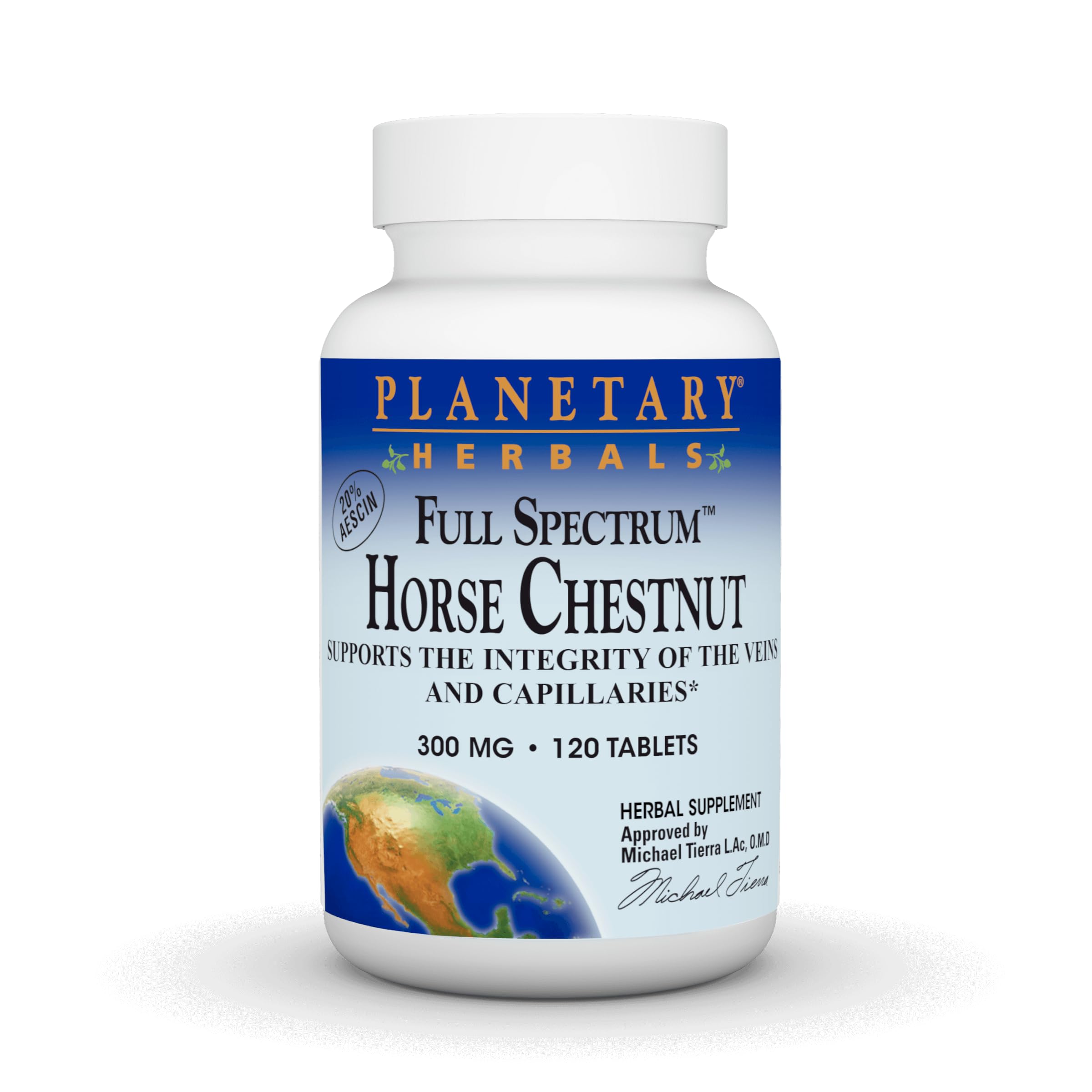 Planetary Herbals frasco frente mostrando etiqueta clara y beneficios
