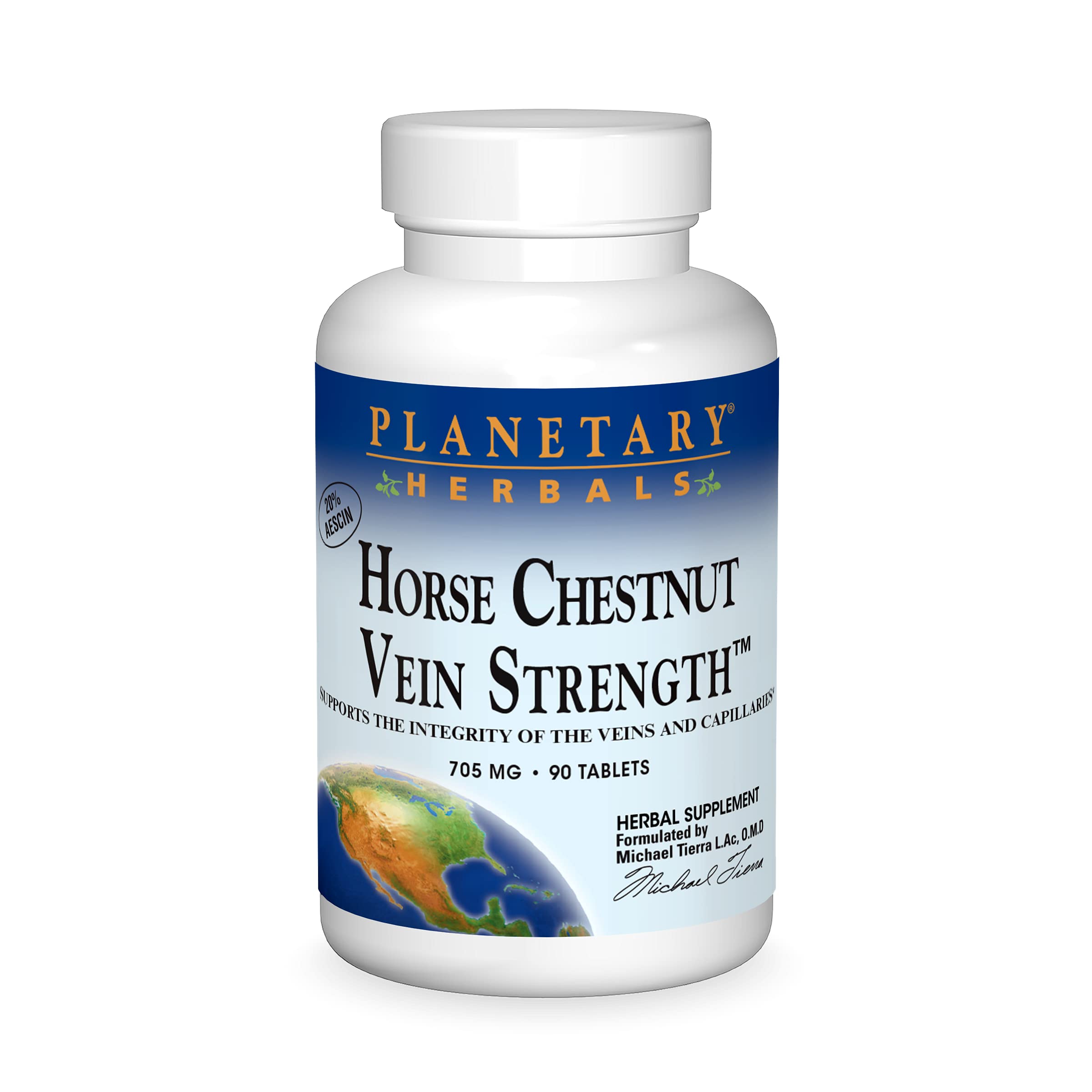 Planetary Herbals envase frontal mostrando 90 cápsulas y beneficios visibles