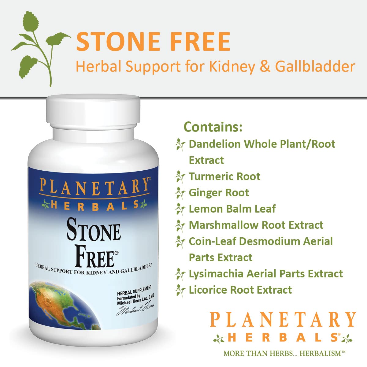 Planetary Herbals suplemento en una cocina, sugerencia de uso cotidiano