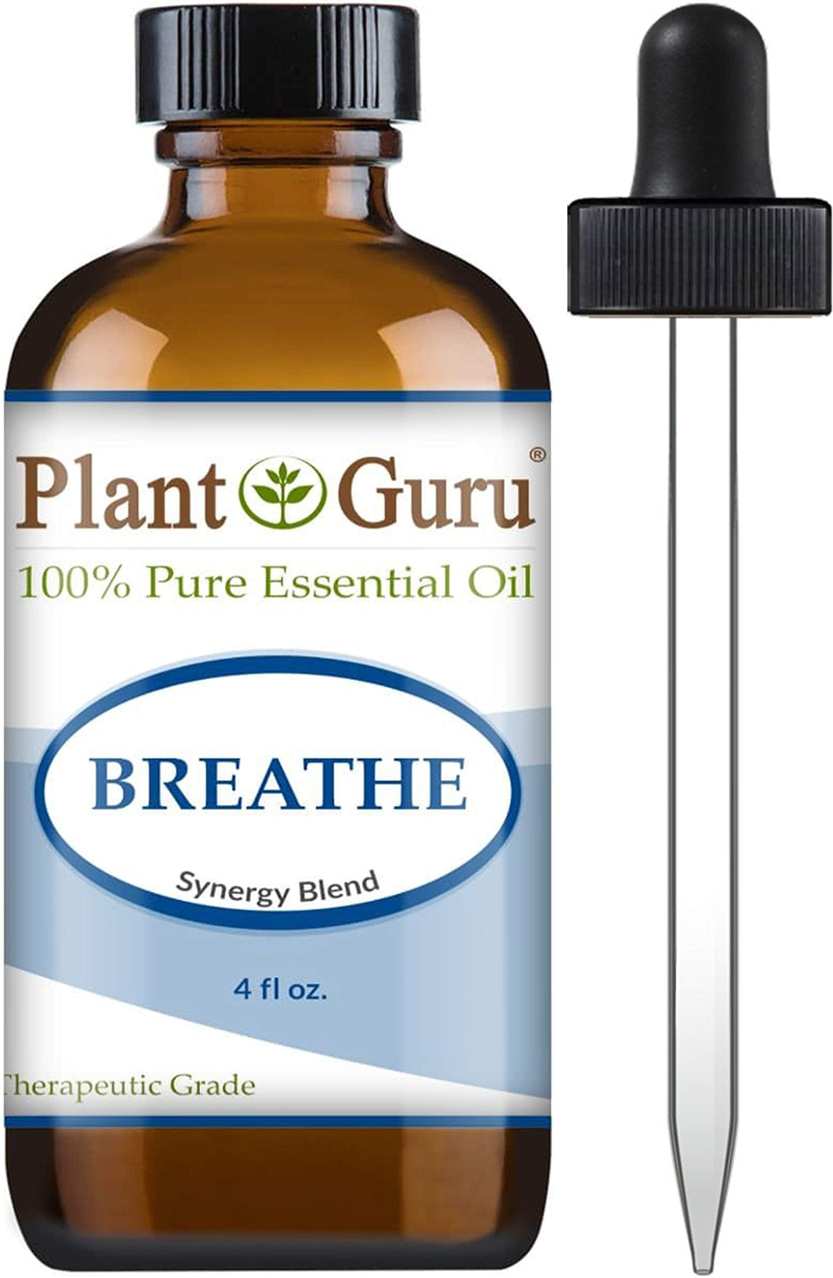 Plant Guru envase frontal Breathe mezcla aromática, presentación clara y profesional