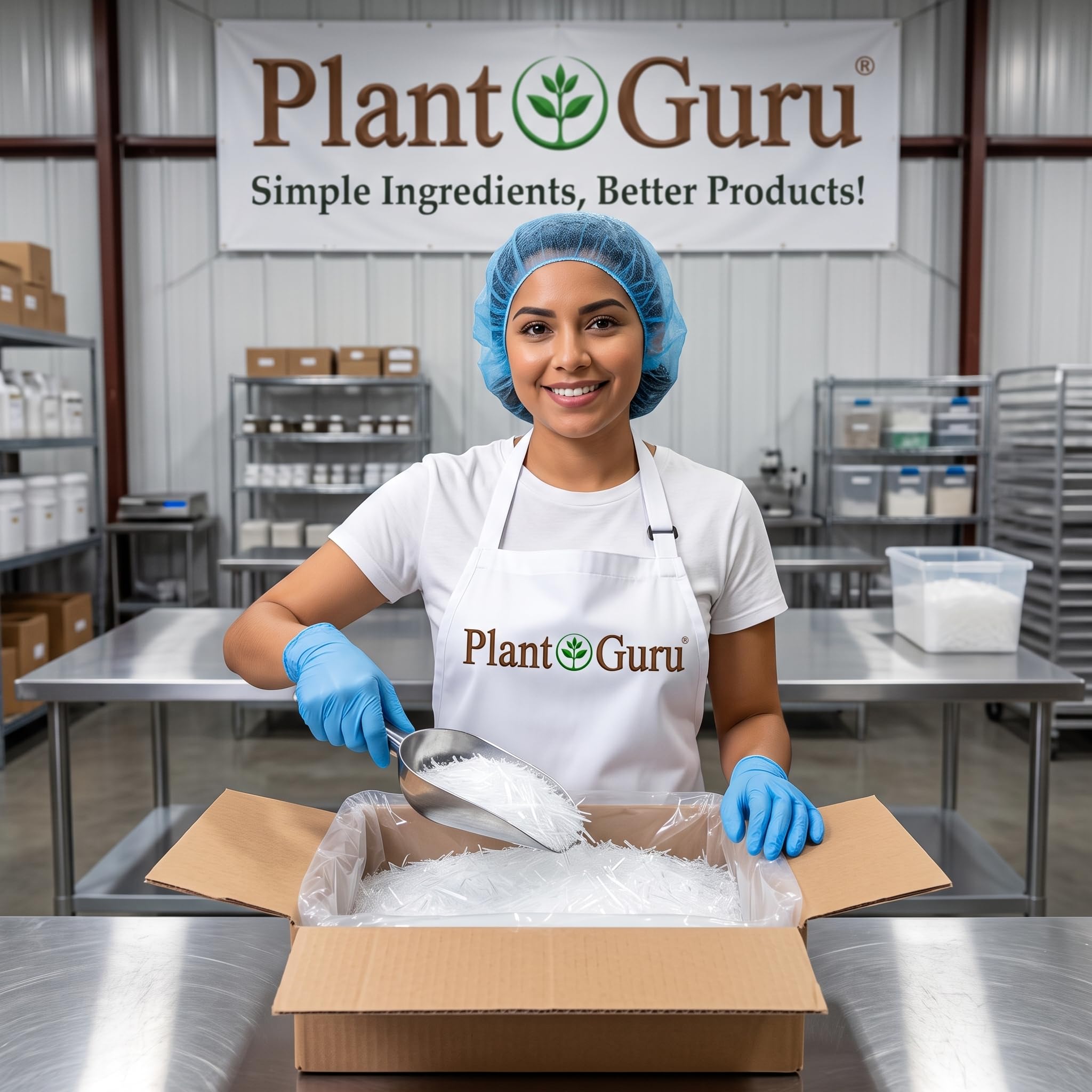 Plant Guru comparación de tamaño que muestra presentación de 8 oz para planificación