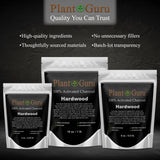 Plant Guru etiqueta nutricional y certificaciones kosher y grado alimenticio