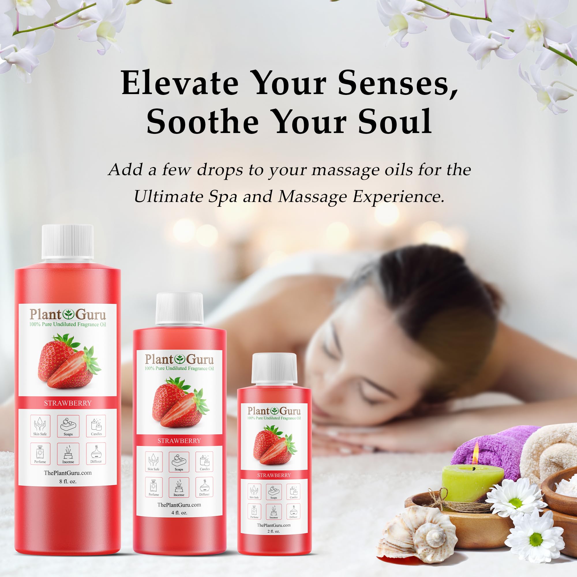 Plant Guru aceite usado en bombas de baño generando fragancia envolvente